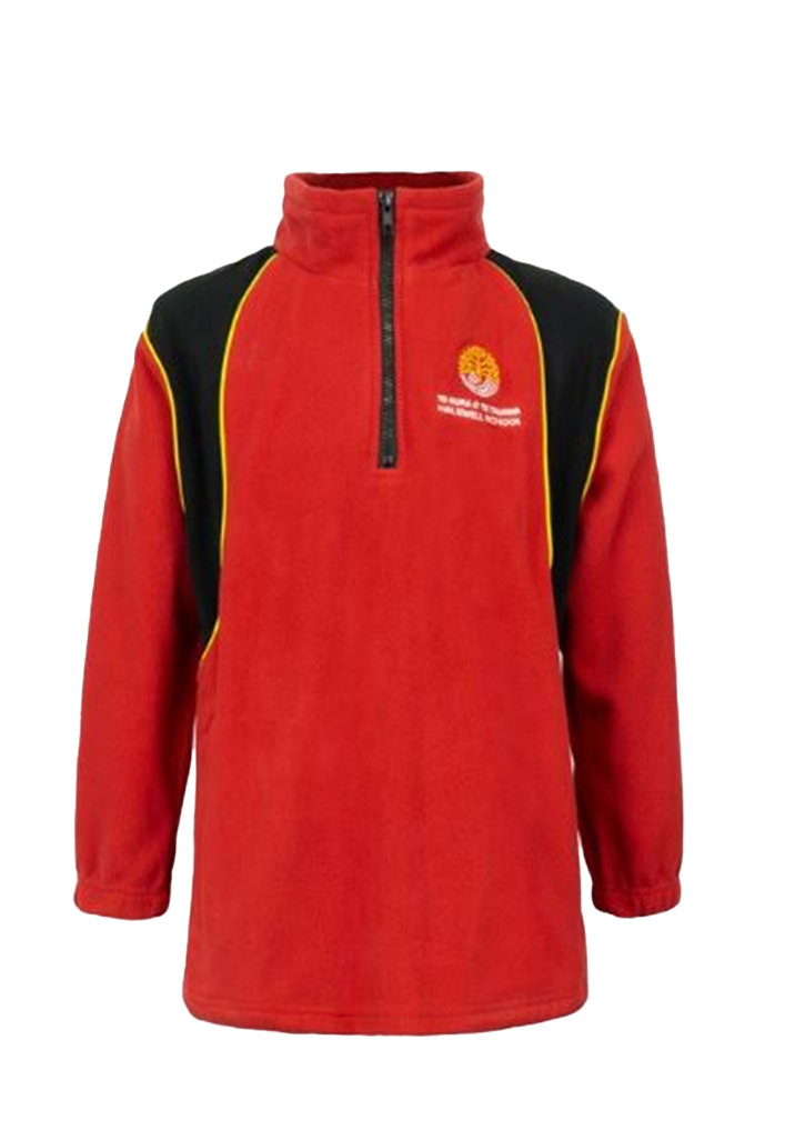 Halswell School Fleece Red Kid